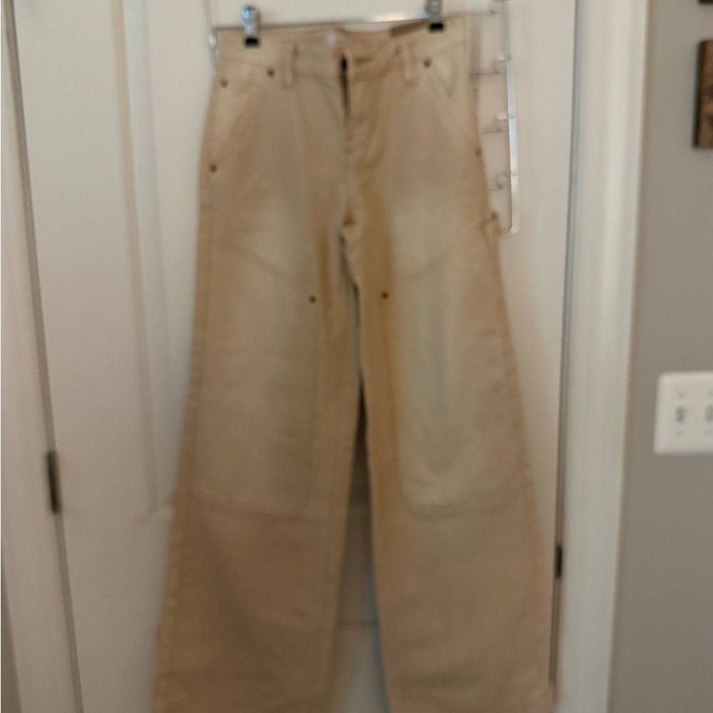 PacSun Casey Low Rise Baggy Jeans in Cream